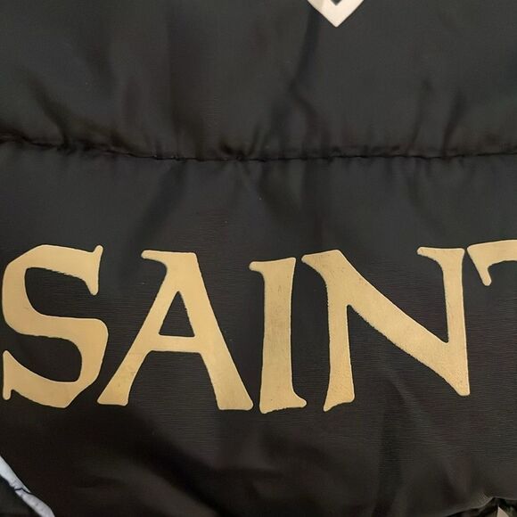 Pets First Black New Orleans Saints Puffer Vest Dog Size Medium NFL - Picture 8 of 9